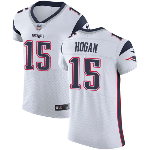 Nike Patriots #15 Chris Hogan White Men's Stitched NFL Vapor Untouchable Elite Jersey - Click Image to Close